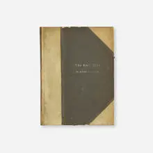 Robert Browning, The Last Ride, 1900, full leather-bound book with gilding, Classic vellum, silk