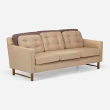 Edward Wormley, Sofa, model 4872A, c. 1950, upholstery, mahogany