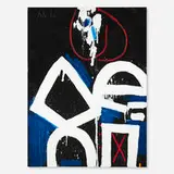 Untitled by Emerson Woelffer, 1996, oil and acrylic on canvas, sold Feb 2024