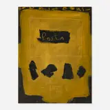 Pasta by Emerson Woelffer, 1959, oil on paper mounted to board, sold Feb 2024