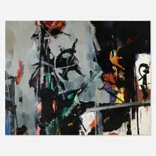 Sidney Gross, Abstract #410, 1960, oil on canvas