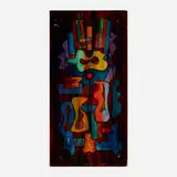 Joseph Meierhans, Abstract Composition, oil on board