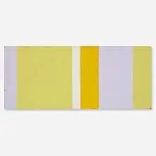 Josef Zenk, Yellow Line, oil on Masonite
