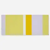 Josef Zenk, Yellow Line, oil on Masonite