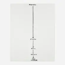 Jessica Diamond, Untitled, 1989, latex and acrylic on paper