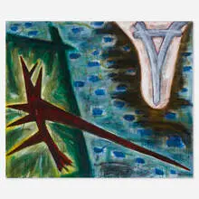 Gregory Amenoff, Sanctuario XII, 1988, distemper on linen