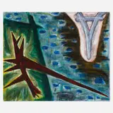 Gregory Amenoff, Sanctuario XII, 1988, distemper on linen