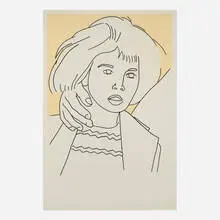 Nancy Dwyer, Guidance, 1979, ink and oil on board