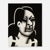 Robert Gordy, Female Head #1, 1976, acrylic on canvas