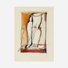 Bryan Hunt, Untitled, 1983, watercolor and graphite on paper