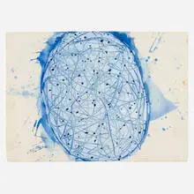 John Torreano, Untitled (Universe Drawing), 1977, acrylic and watercolor on paper