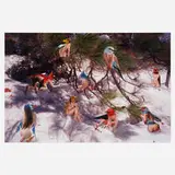 Marnie Weber, Wild Birds Under Pine, 2000, photo collage