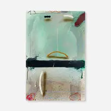 James Havard, Sandy Cay, 1979, mixed media on paperboard
