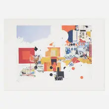 Untitled by Sam Middleton, 1991, offset lithograph in colors, sold Feb 2024