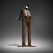 Jim Amaral, Woman with Spirals, 1989, bronze