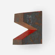 Richard Nonas, Untitled, 1990, painted steel