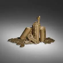 Structure II by Kelly Akashi, 2014, bronze, sold Feb 2024