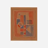 Karel Maes, Design, 1922, colored pencil on board