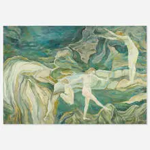 Elena Von Kohn, Garden, oil on canvas