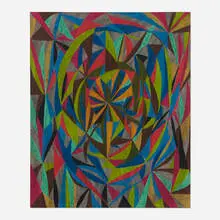Untitled by William J. O'Brien, 2007, colored pencil and ink on paper, sold Feb 2024