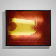 A three city happening by Allan Kaprow, New York, Boston, Los Angeles by George Segal, 1966, illuminated metal shadowbox with two fluorescent fixtures, cardboard, fiberglass, sold Feb 2024