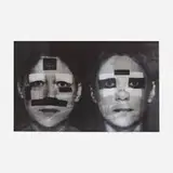Jane and Louise Wilson, False Positive, False Negative, 2012, screenprint on mirrored acrylic