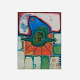 Relations of a Spider (from the Nana Hyarku Mizu portfolio) by Friedensreich Hundertwasser, 1971, woodcut in colors, sold Dec 2023