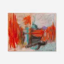 Adja Yunkers, Untitled, 1956, pastel and gouache on paper