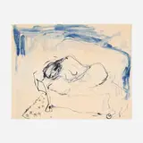 Tracey Emin, Curled Up (from the Greenpeace 50 Years portfolio), 2022, lithograph in colors