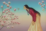 R. C. Gorman, Tulip Tree, Color lithograph