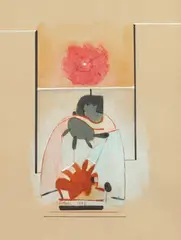 Michael Druks, Abstract, Mixed media