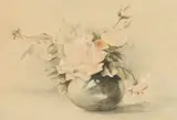 Eleanor Neuland, Still Life with Roses, Watercolor
