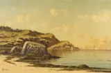 Jb Richel, Sailboats Along the Coast, Oil on canvas