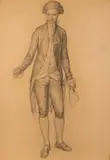 Allyn Cox, Study of Young Man in Formal Evening 18Th Century Attire