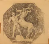 Allyn Cox, Study for Scenes from Ovid' S Metamorphoses