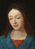 The Virgin Mary by Italian School, THE VIRGIN MARY, oil on panel, sold Nov 2015