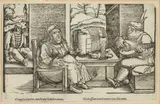 Hans Burgkmair, SERENADE, wood engraving, SERENADE, wood engraving