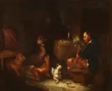 Edward Landseer, Highland Music, HIGHLAND MUSIC, oil on canvas