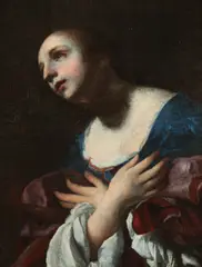 Old Master, The Virgin Annunciate, THE VIRGIN ANNUNCIATE, oil on canvas laid on panel