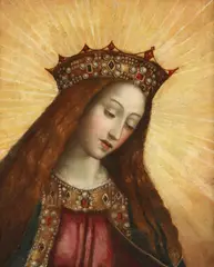 Giulio Romano di Pietro Pippi, Queen of Heaven, QUEEN OF HEAVEN, oil on canvas