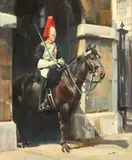 Frank Wootton, Trooper of the Blues, Oil on canvas