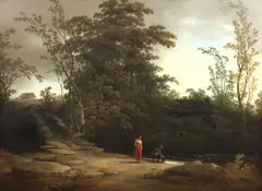 Joshua Shaw, Gathering Water at Dusk, Oil on canvas