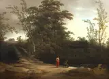 Joshua Shaw, Gathering Water at Dusk, Oil on canvas