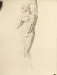 Rudolph C. Mueller, The Dying Slave, THE DYING SLAVE, charcoal