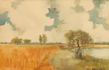 Joseph Anthony Atcheson, Maryland/Virginia Landscape, Watercolor
