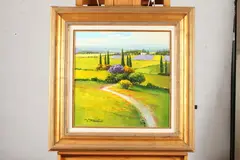 Gerhard Nesvadba, Tuscan Landscape, Oil on canvas