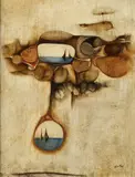 Saint Paul, Abstract Composition, Oil on canvas