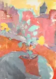 Marianne Gargour, Improvision, IMPROVISION, oil on paper