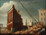 D. Hofmann, Demolition Day, Oil on board