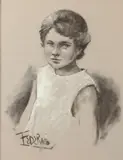 Frederico, Portrait of a Young Girl, Heightened charcoal